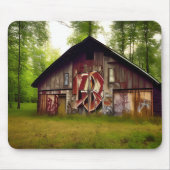 Abandoned Weathered Barn in the Woods Mousepad (Vorne)