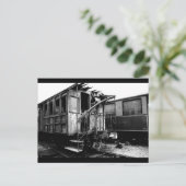 Abandoned Wooden Pate Car Le Mastrou Postcard Postkarte (Stehend Vorderseite)