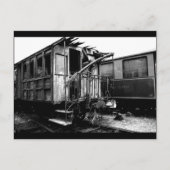 Abandoned Wooden Pate Car Le Mastrou Postcard Postkarte (Vorderseite)