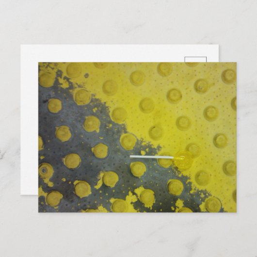 Abandoned Yellow Lollipop Subway Postkarte (Vorne/Hinten)