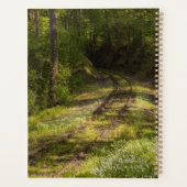 Abandonierte Eisenbahn in einem Wald Planer (Rückseite)
