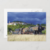 Abandonierte Lokomotive Postkarte (Vorne/Hinten)