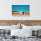 Abandonierter Bahnhof in Namibia Canvas Print Leinwanddruck (Insitu (Schlafzimmer))