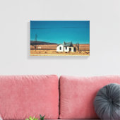 Abandonierter Bahnhof in Namibia Canvas Print Leinwanddruck (Insitu (Wohnzimmer))