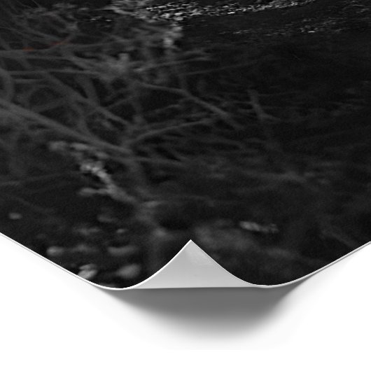 Abandonter Schulbus in der Wüste - Liminalraum Poster (Ecke)