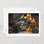 Abandontes Fahrrad Postkarte (Vorne/Hinten)