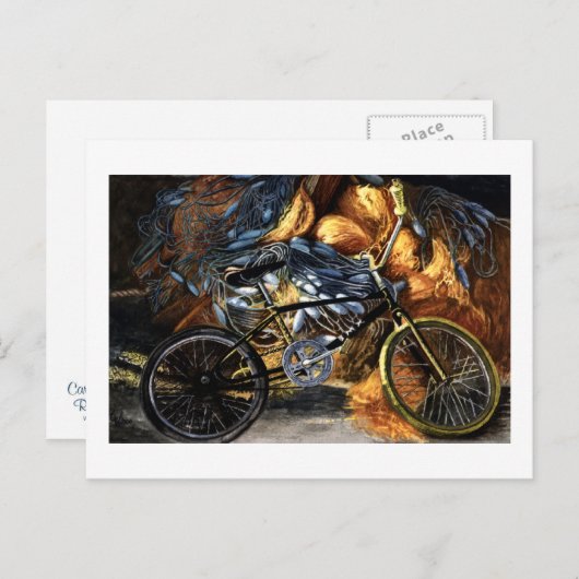 Abandontes Fahrrad Postkarte (Vorne/Hinten)