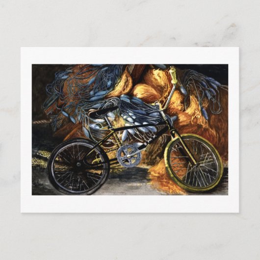 Abandontes Fahrrad Postkarte (Vorderseite)