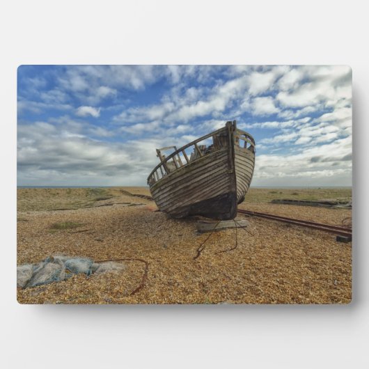 Abandred Holzfischboot | Dungeness Fotoplatte (Vorderseite)