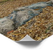 Abandred Holzfischboot | Dungeness Poster (Ecke)