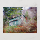 Abandred House and Truck Digital Art Postkarte (Vorderseite)