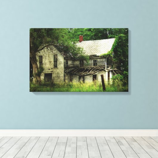 Abandred House Leinwanddruck (Insitu (Holzboden))