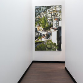 Abandred Houses of Kayakoy Abstrakt Art Leinwanddruck