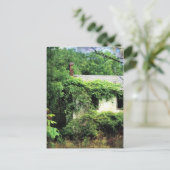 Abandred White House im Wald Postkarte (Stehend Vorderseite)