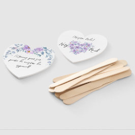 Abanico Personalizado en Tonos Lilas Fächer