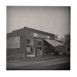 Abanoned Füttern Store Fliese