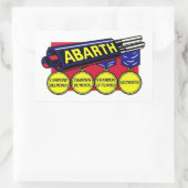 Abarth-Abhausticket Rechteckiger Aufkleber (Tasche)