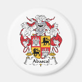 Abascal Familienwappen Magnet (Vorne)