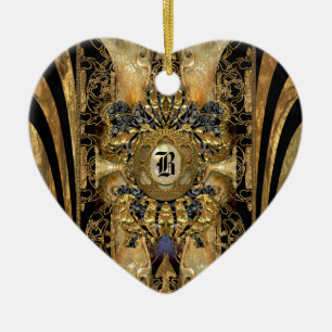 Abasham Viktorianisch Monogram Keramik Ornament