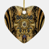 Abasham Viktorianisch Monogram Keramik Ornament (Hinten)