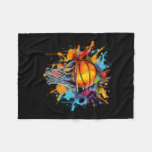 Äbäsketllco. Colorful Sketll Graphic  Fleecedecke (Vorderseite (Horizontal))