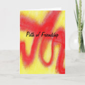 Abastract kardiert Freundschaft Karte (Vorderseite)