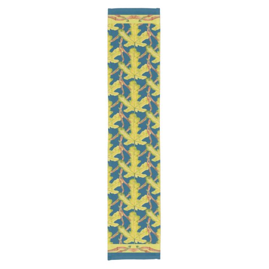 Abb. Blätter auf einem Tischläufer (Vorderseite)