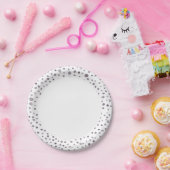 Abb. Confetti-Wasserfarbtafelplatte Pappteller (Party)