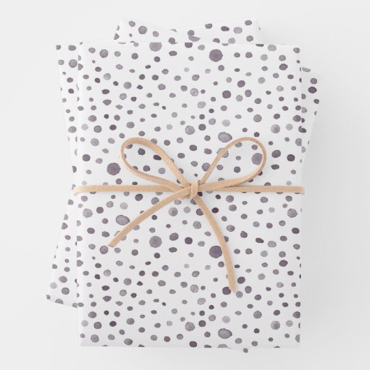 Abb. Confetti-Watercolor-Dots-Umhüllungspapier Geschenkpapier Set (Beispiel)