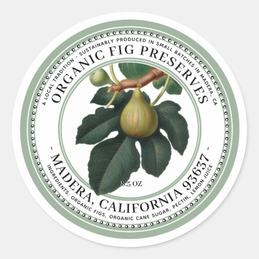 Abb. Geley Label Vintag 1930er Grün Runder Aufkleber (Vorderseite)