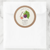 Abb. Preserve Jam Jar mit Kraft-Papierstreifen Runder Aufkleber (Tasche)