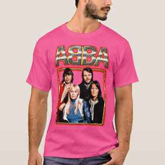 ABBA Gruppenfoto-Design für Musikliebhaber retro r T-Shirt