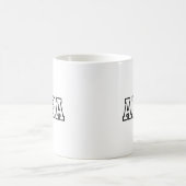 Abba Name Typografie Design Kaffeetasse (Mittel)