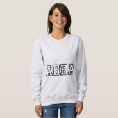 Abba Name Typografie Design Sweatshirt (Vorne ganz)