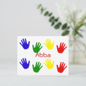 Abba Postkarte (Stehend Vorderseite)