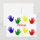 Abba Postkarte (Vorne/Hinten)
