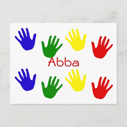Abba Postkarte (Vorderseite)