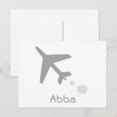 Abba Postkarte (Vorne/Hinten)