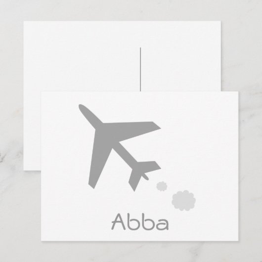Abba Postkarte (Vorne/Hinten)