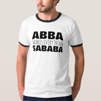 Abba Sababa Vater Hebräischer Vatertag T-Shirt