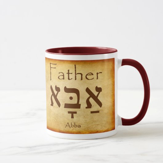 ABBA - VATER HEBREW-TASSE TASSE (Rechts)