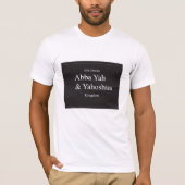 abba yah und yahoshua T-Shirt (Vorderseite)