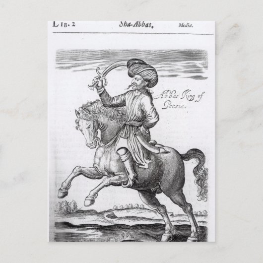 Abbas, König von Persien Postkarte (Vorderseite)