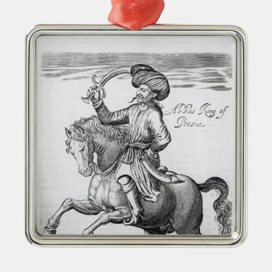Abbas, König von Persien Silbernes Ornament (Vorne)