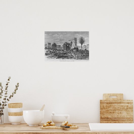 Abbau der Pariser Barrieren Poster (Küche)