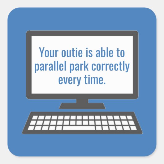 Abbaustrecke Quadratischer Aufkleber (Vorderseite)