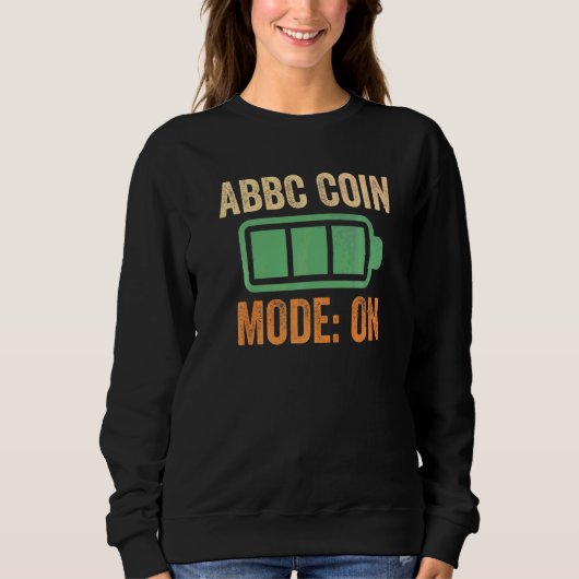 ABBC Münzmodus auf Krypto Sweatshirt (Vorderseite)
