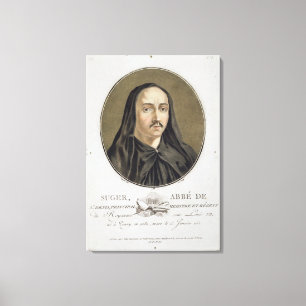 Abbe de Suger (1082-1151) von 'Porträt-DES gran Leinwanddruck