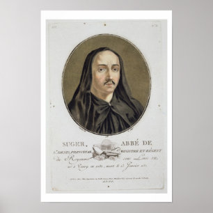 Abbe de Suger (1082-1151) von 'Porträt-DES gran Poster