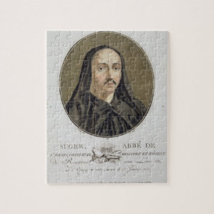 Abbe de Suger (1082-1151) von 'Porträt-DES gran Puzzle